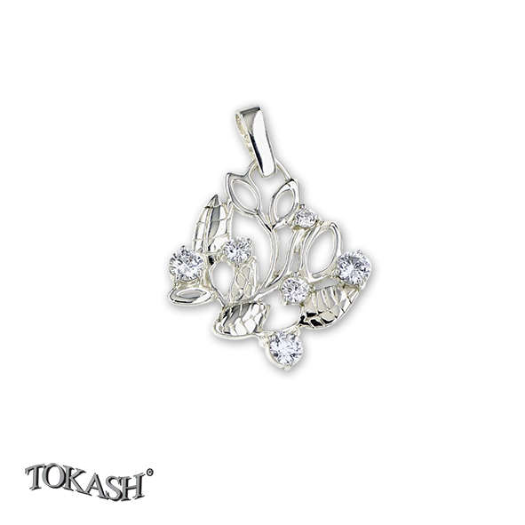 silver pendant stone 182110