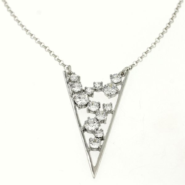 Silver necklace 701119