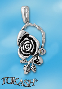 silver pendant stone 182897