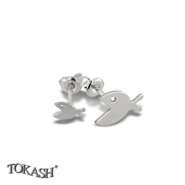 Silver Earings stones 601036
