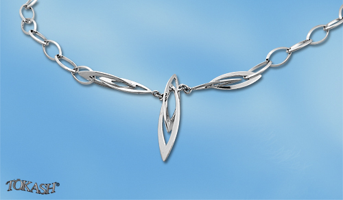 Silver necklace 700923