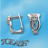Silver Earings stones 138251