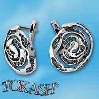 Silver Earings stones 132918