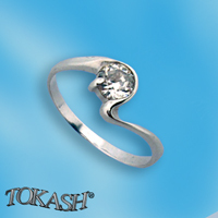Silver ring stones 1604376