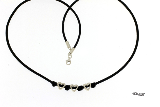 Silver necklace 701196