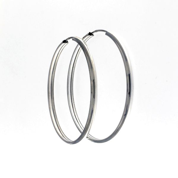silver earrings hollow 112350