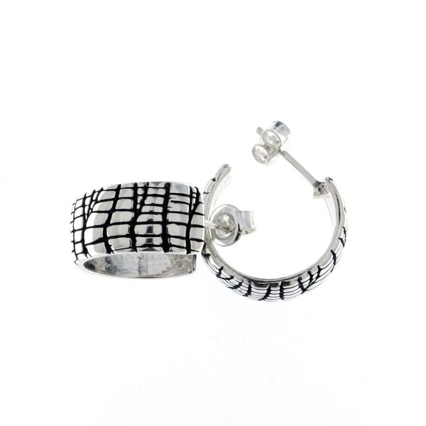Silver Earings stone 131142