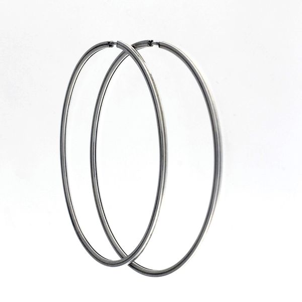 silver earrings hollow 112265