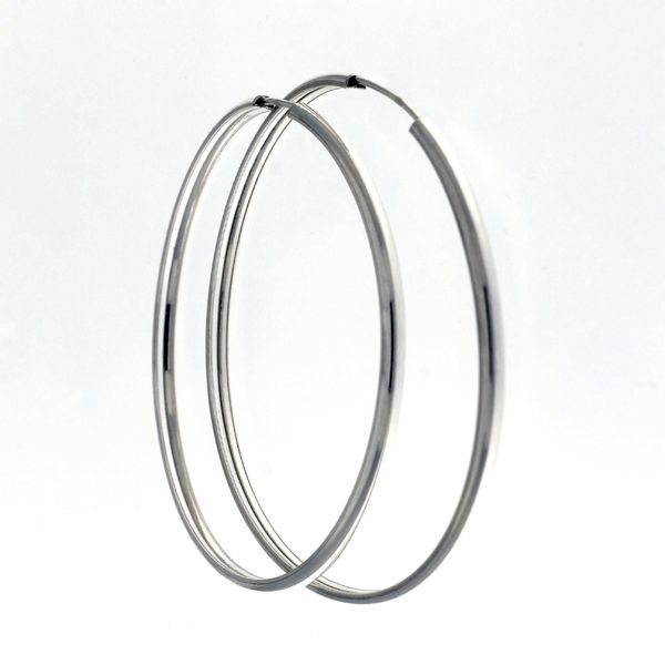 silver earrings hollow 112365