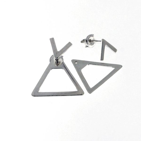 Silver Earings stones 133316