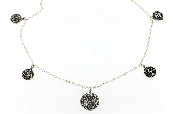 Silver necklace 701313