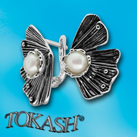 Earrings with pearls 115872
