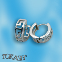 Silver Earings stones 126180