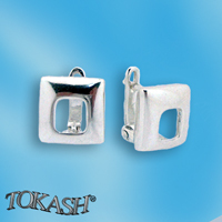 Silver Earings stones 133007
