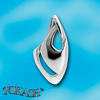Silver pendants without CZ - silver pendants - 181874