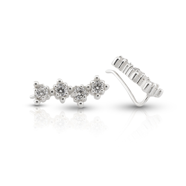 Silver Earings with stones 139439