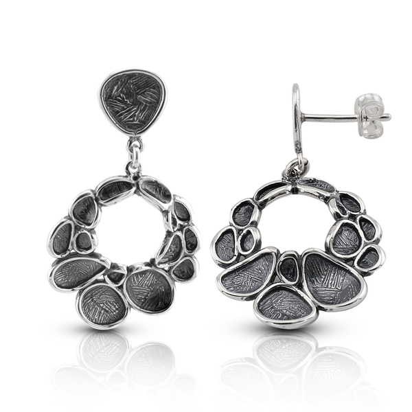 Silver Earings stone 131400