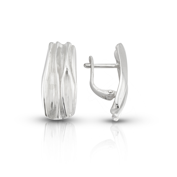 Silver Earings stones 136433