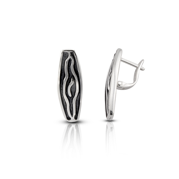 Silver Earings stones 132403