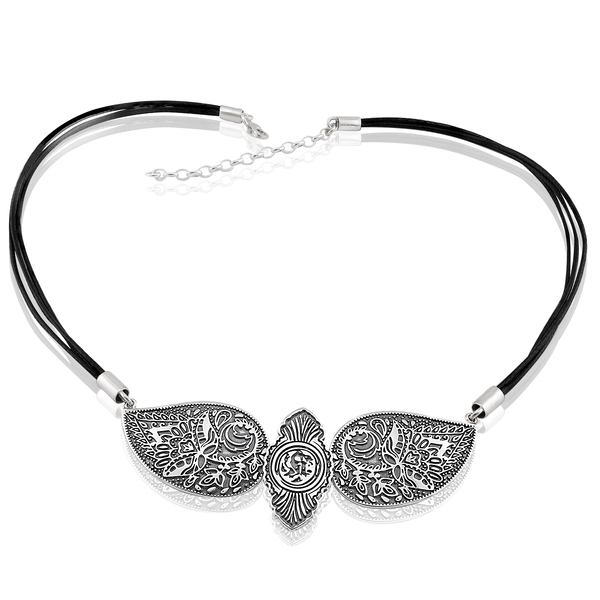 Silver necklace 701452