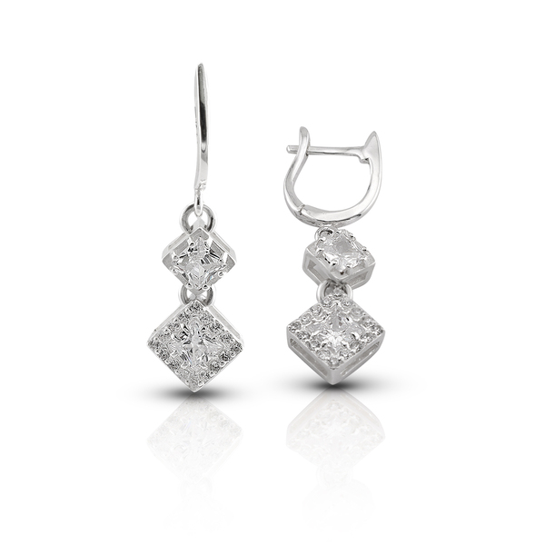 Silver Earings with stones 139435