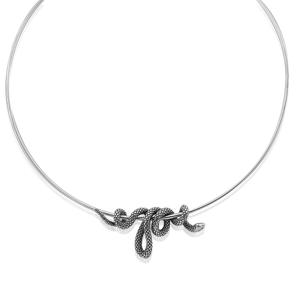 Silver necklace 701456