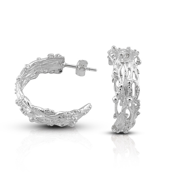 Silver Earings stone 131358