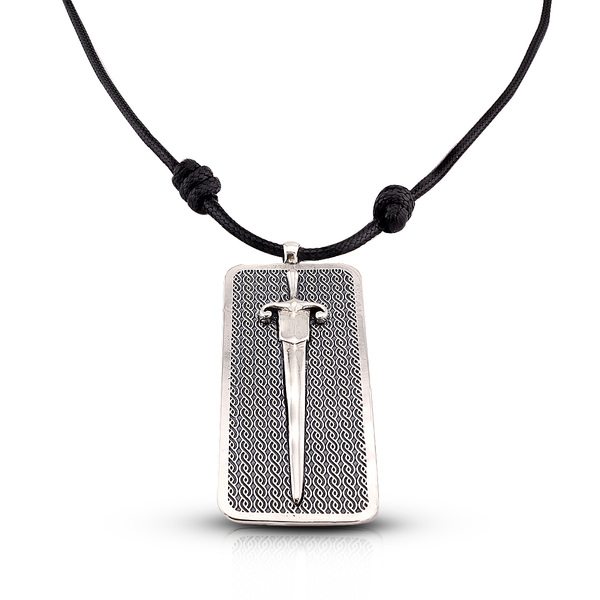 Silver necklace 701372