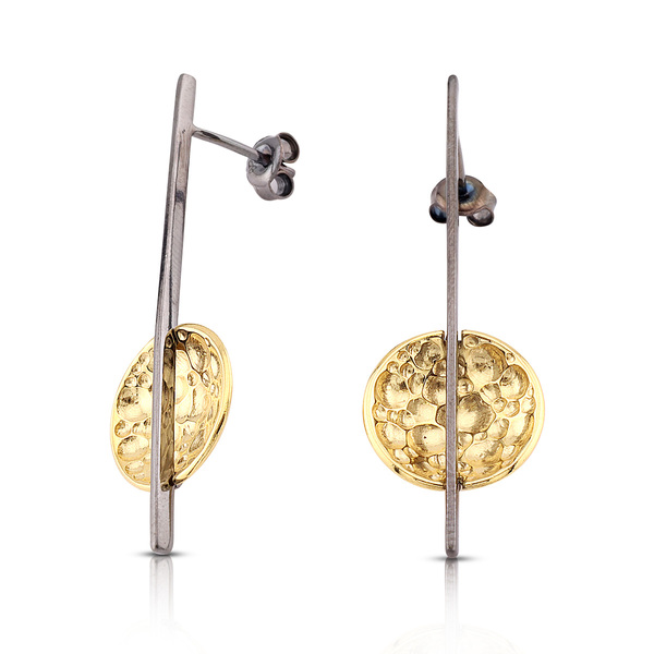 Silver Earings stones 128092