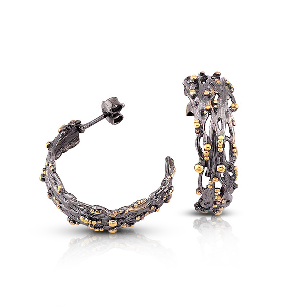 Silver Earings stones 128306