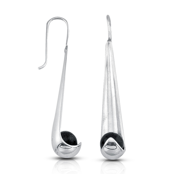 Silver Earings stones 136360