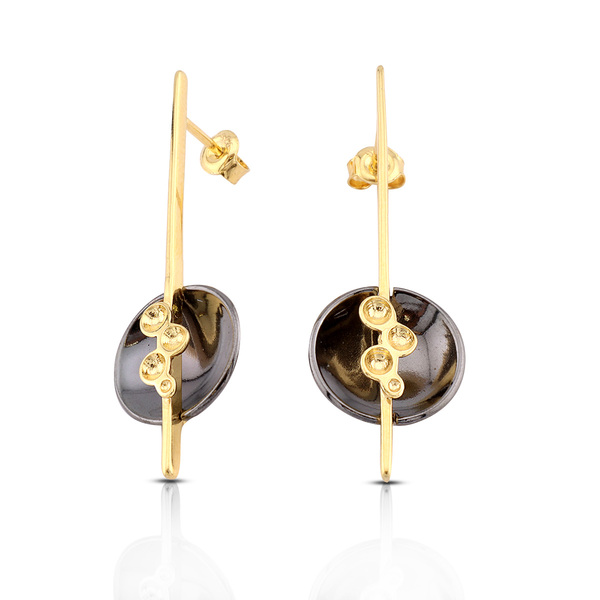 Silver Earings stones 128090