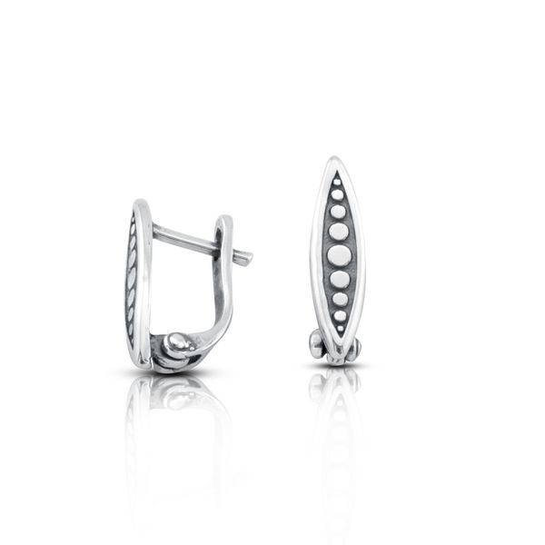 Silver Earings stones 111341