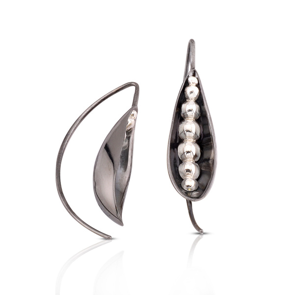 Silver Earings stones 128093