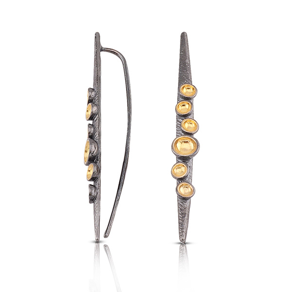 Silver Earings stones 128097