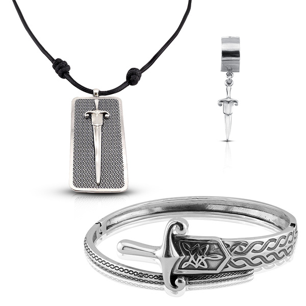 Medium silver set 8001372