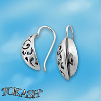 Silver Earings stones 132054