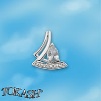 silver pendant stone 186623