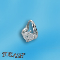 silver pendant stone 184124