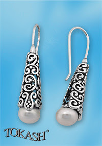 Earrings with pearls 115590
