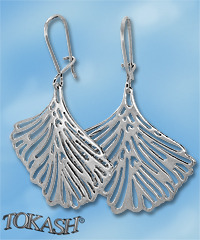 Silver Earings stone 131269