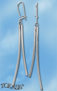 silver earrings hollow 401047